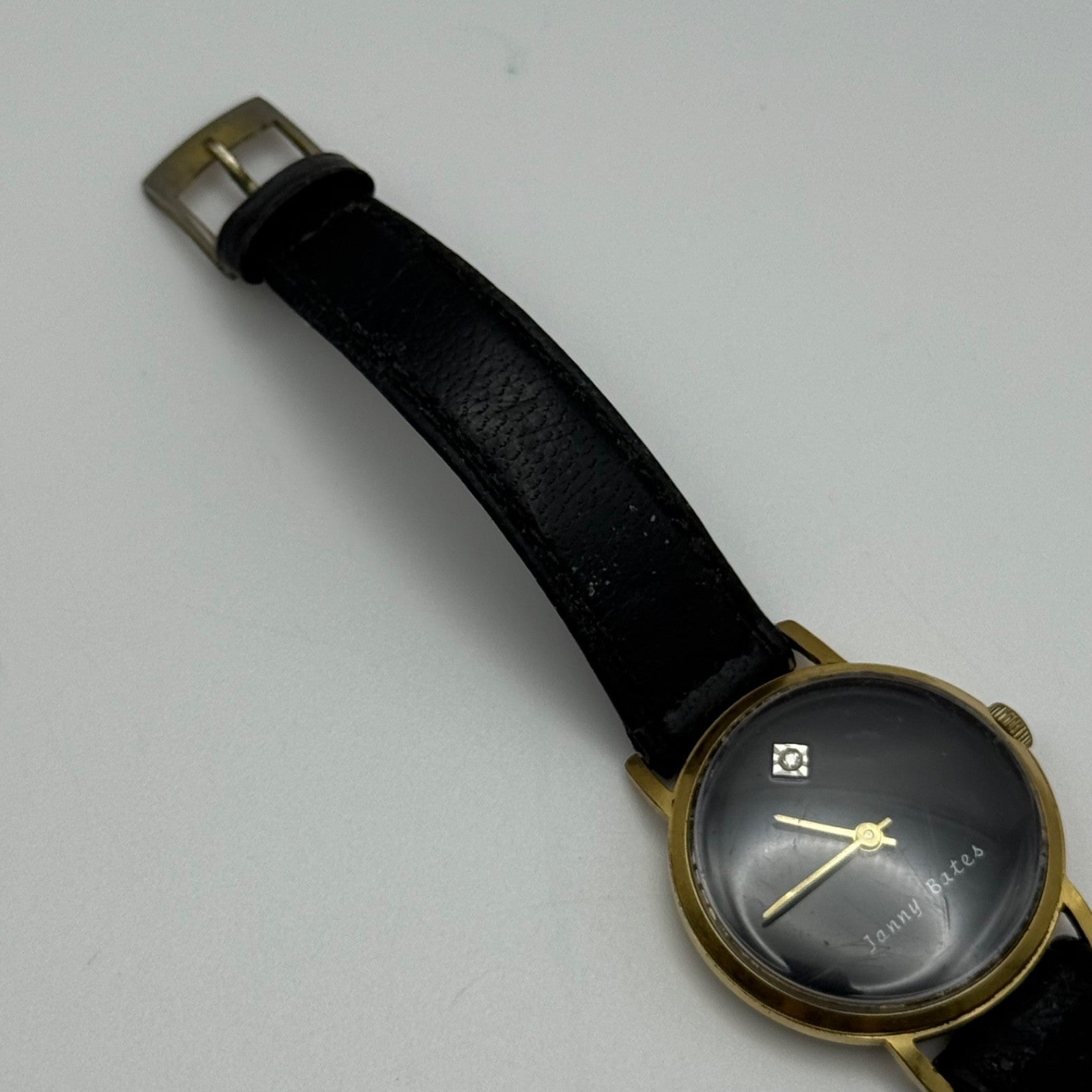 28mm Jenny Bates Swiss Gold Plated Vintage Manual Wind Watch PARTS / REPAIR