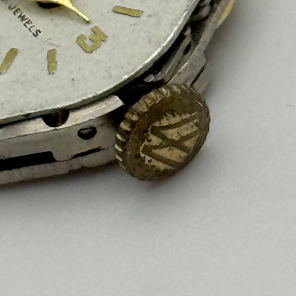 15.3mm Vintage Waltham MJWC R711 Manual Wind Watch Movement PARTS REPAIR