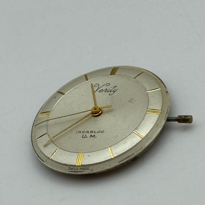 25.8mm Men's Verity FHF 72 Manual Wind 17 Jewels Swiss Made Watch Movement PARTS