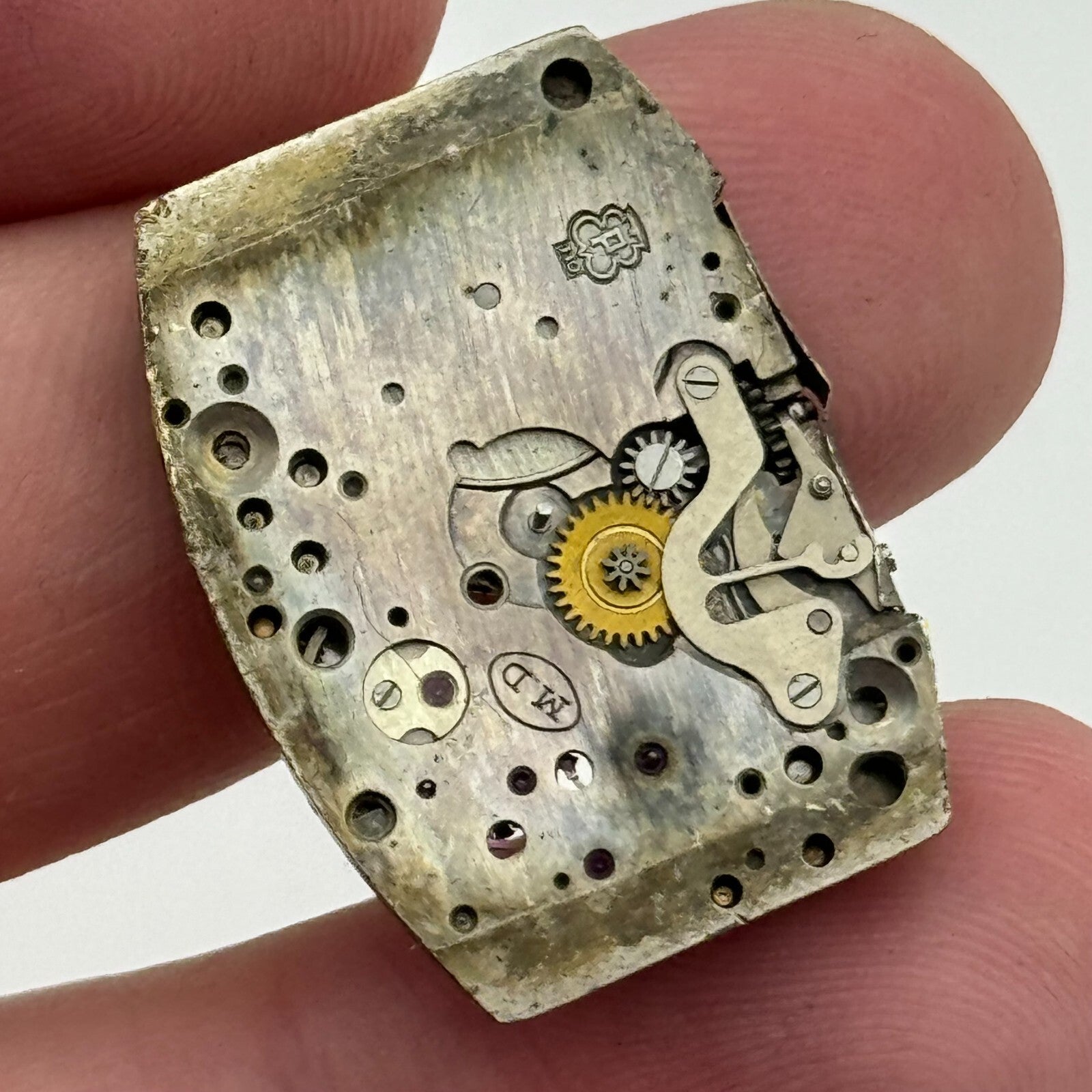 19.5mm Everite Peseux 110 Manual Wind Watch Movement Vintage Swiss PARTS SPARES