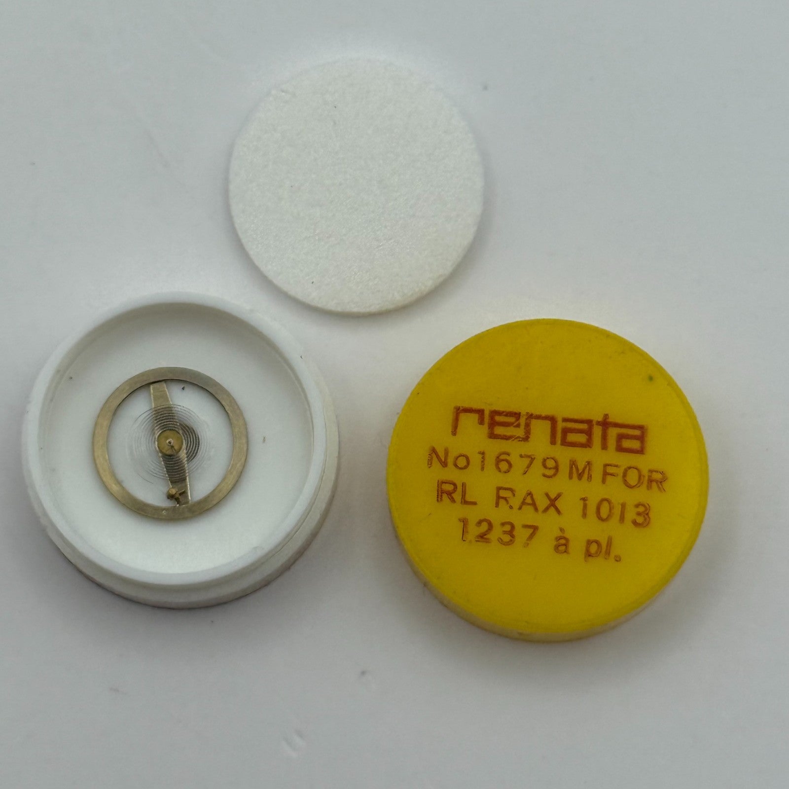 RL RAX 1013 1237 Balance Wheel Complete And Spring 1679 M Watch Movement Parts