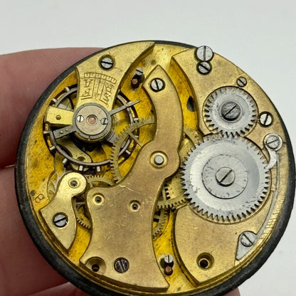 43.2mm Vintage Open Face Sub Seconds Balance Ok Pocket Watch Movement PARTS