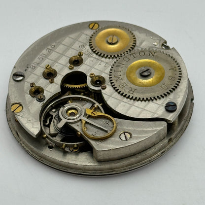 43.1mm Antique Remington USA 11 Jewels Hunter Pocket Watch Movement PARTS SPARES