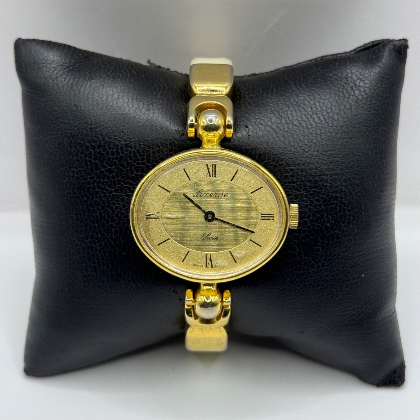 31mm Vintage Lucerne Swiss Gold Plated Manual Wind Bangle Watch PARTS / REPAIR