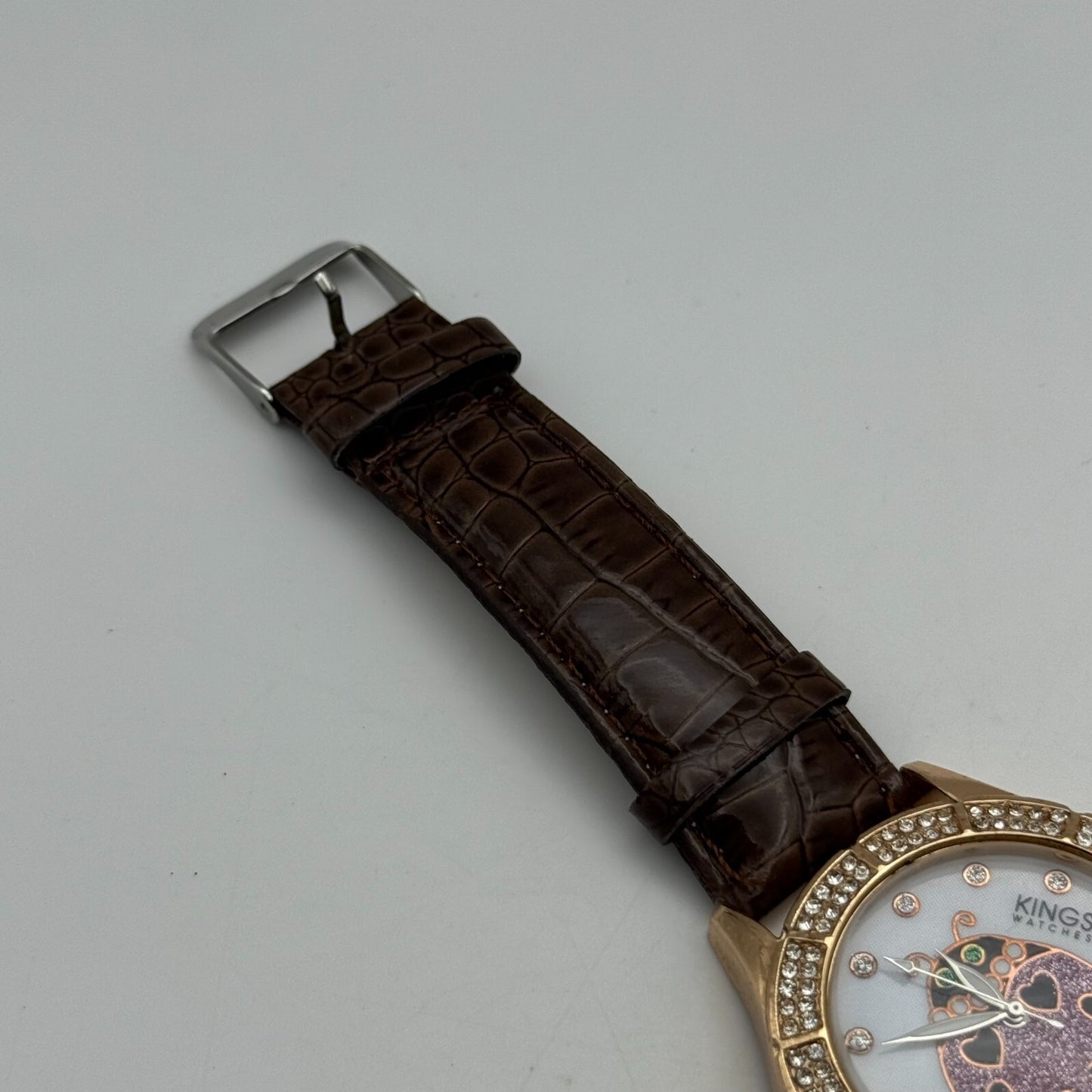 39mm Working Kings Jewelled Lady Bird 6544-3 Quartz Watch 9 Inches New Battery