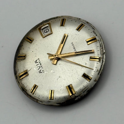 FHF ST 96-4 Watch Movement Avia Manual Wind Vintage Swiss Parts Repair 25.8mm