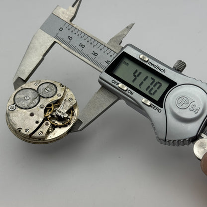 42.9mm Vintage Erlim Swiss Open Face Pocket Watch Movement PARTS REPAIR SPARES