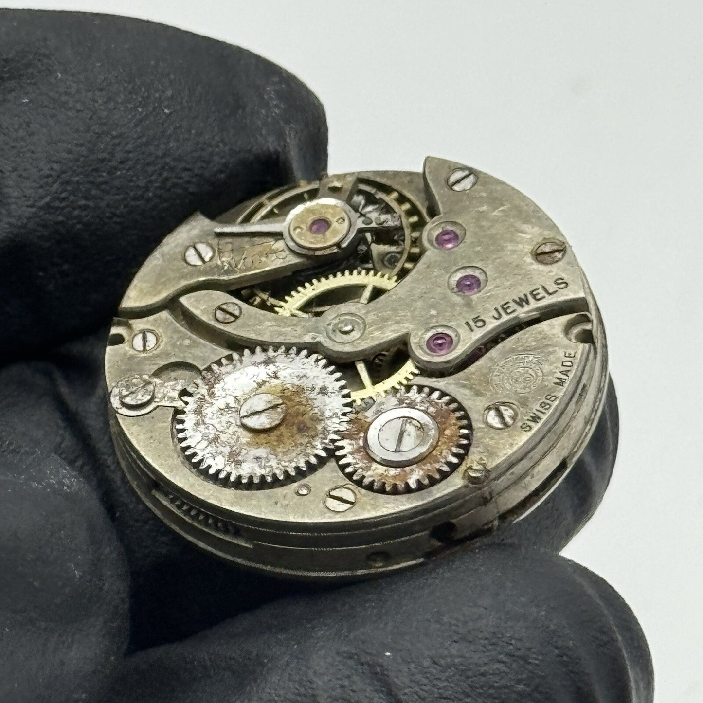 24.9mm Military Dial Dreadnought Watch Movement Swiss Parts Repair Restore