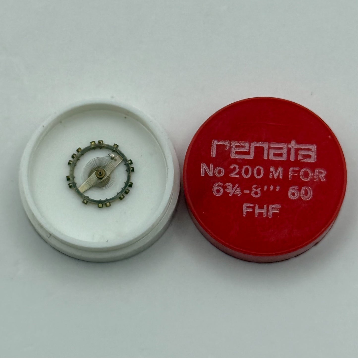 FHF 60 Balance Wheel Complete And Spring 6 3/4-8''' 200 M Watch Movement Parts 