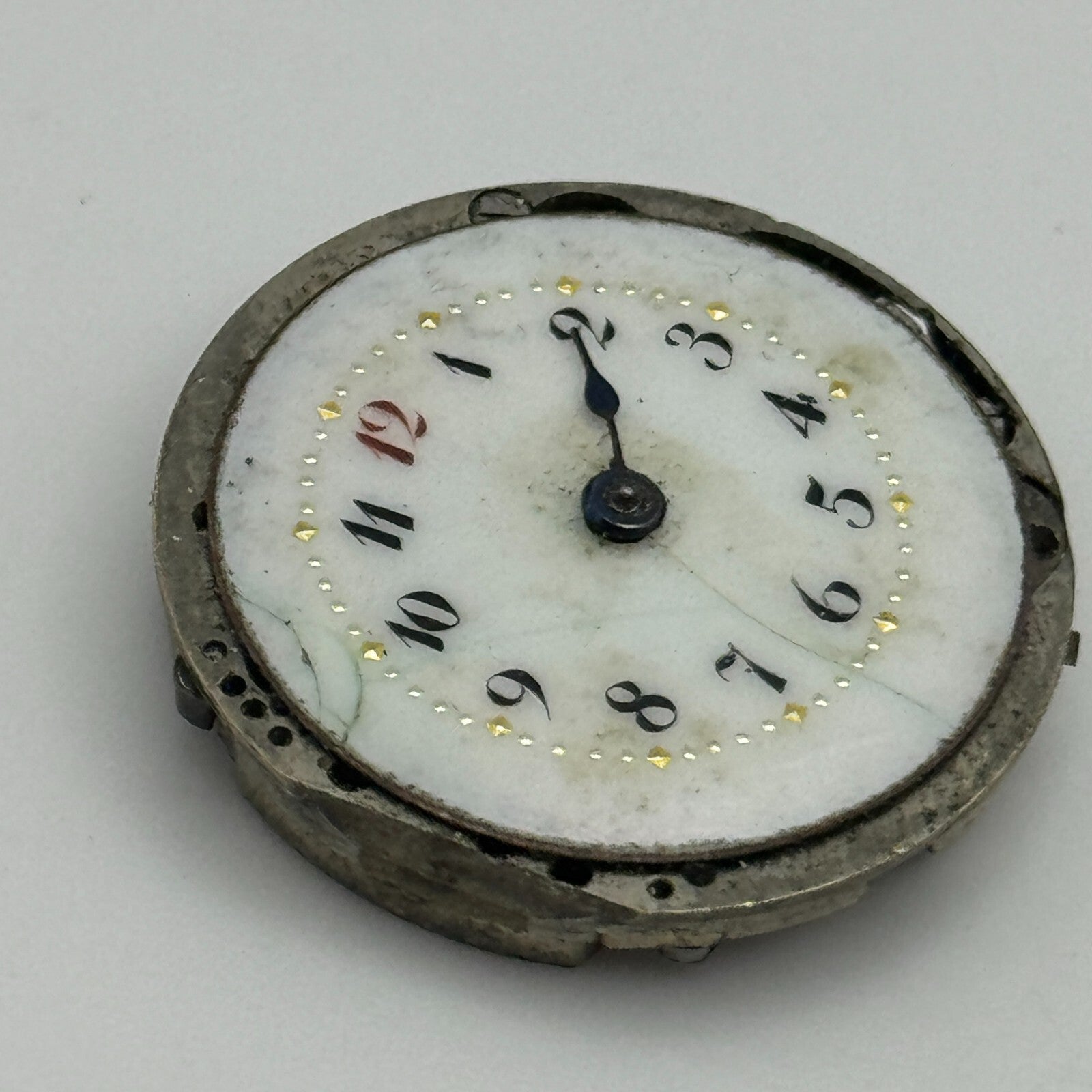 24.5mm Antique Cylinder Escapement Swiss Trench Watch Movement Manual Wind PARTS
