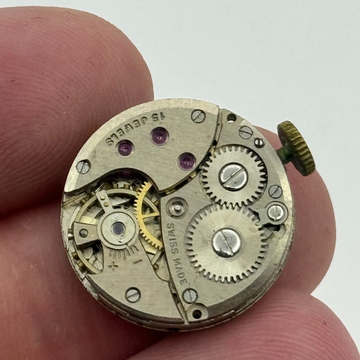 18.5mm Rotary Ladies AS Manual Wind Swiss 15 Jewels Watch Movement Vintage PARTS