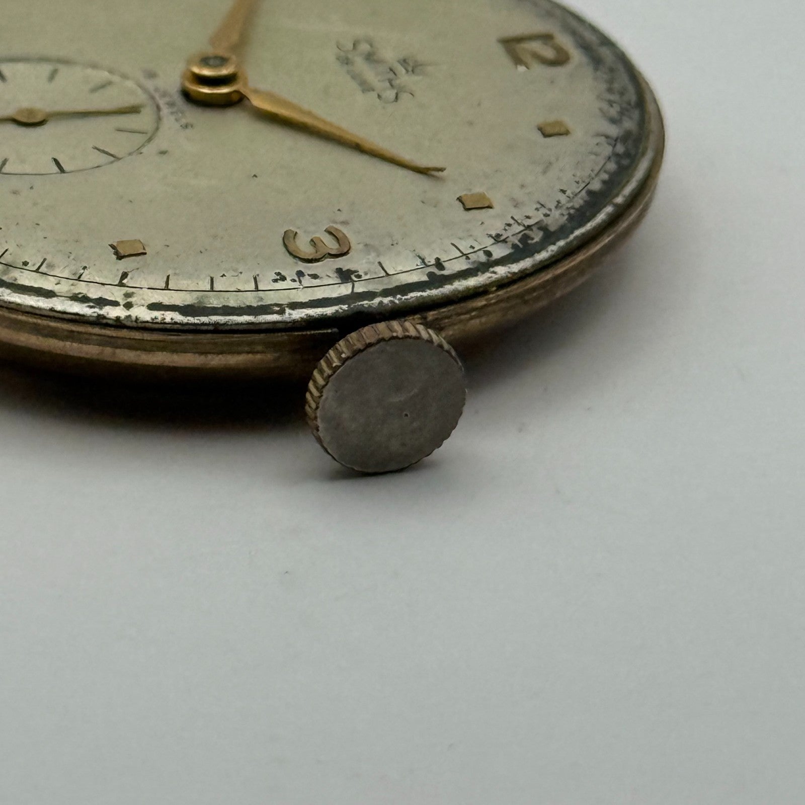 Smiths De Luxe 18 Jewels Watch Movement Manual Wind Vintage Parts Repair 32.3mm