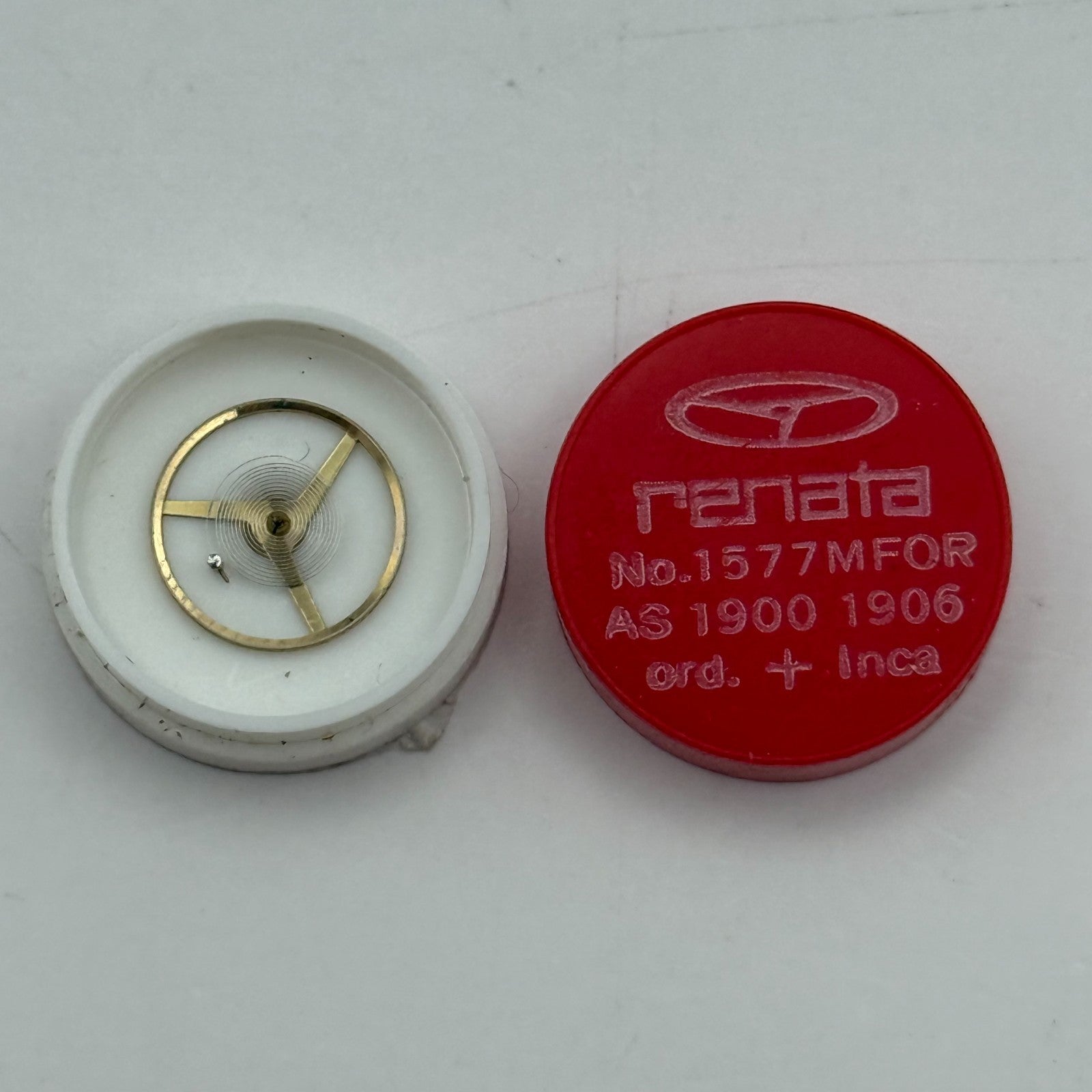 AS 1900 1906 Balance Wheel Complete And Spring 1577 M Watch Movement Parts