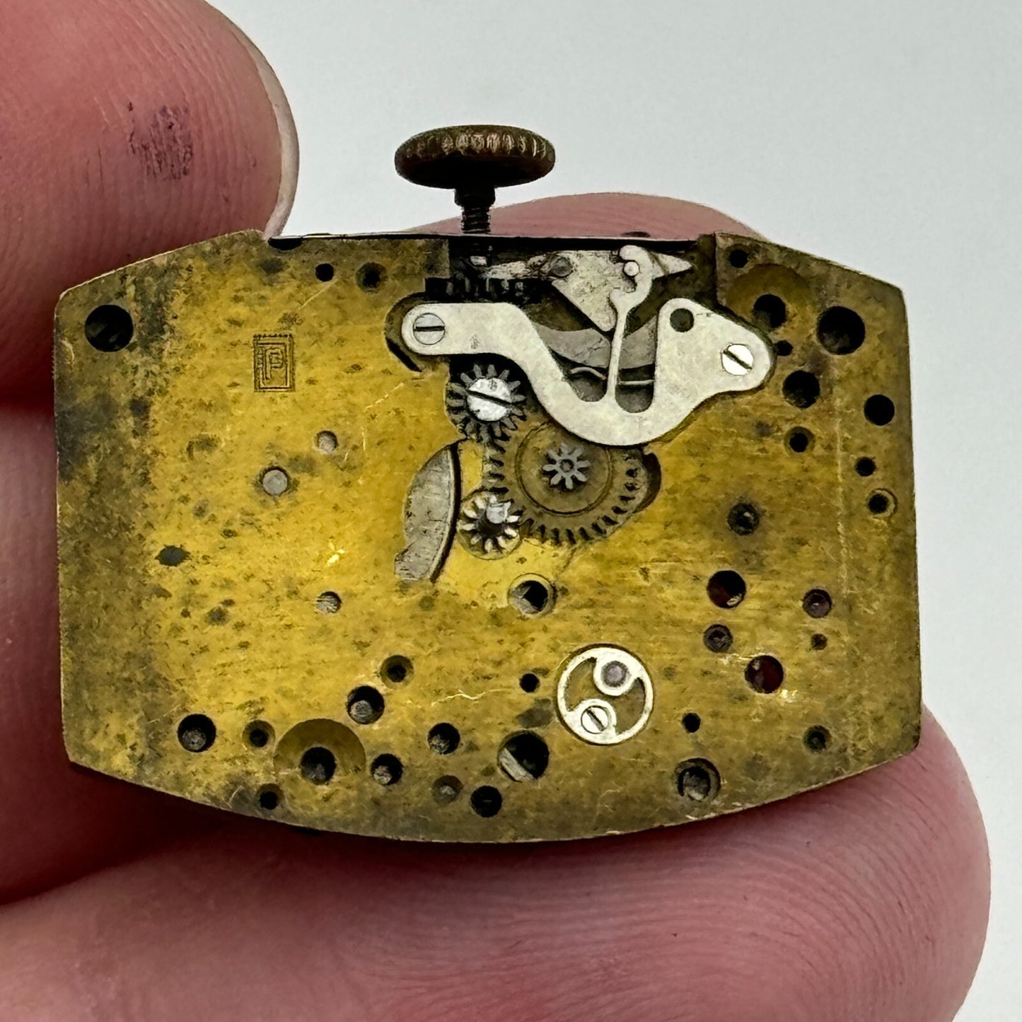 19mm Peseux P Rotary Maximus 15 Jewels Tank Manual Wind Watch Movement PARTS