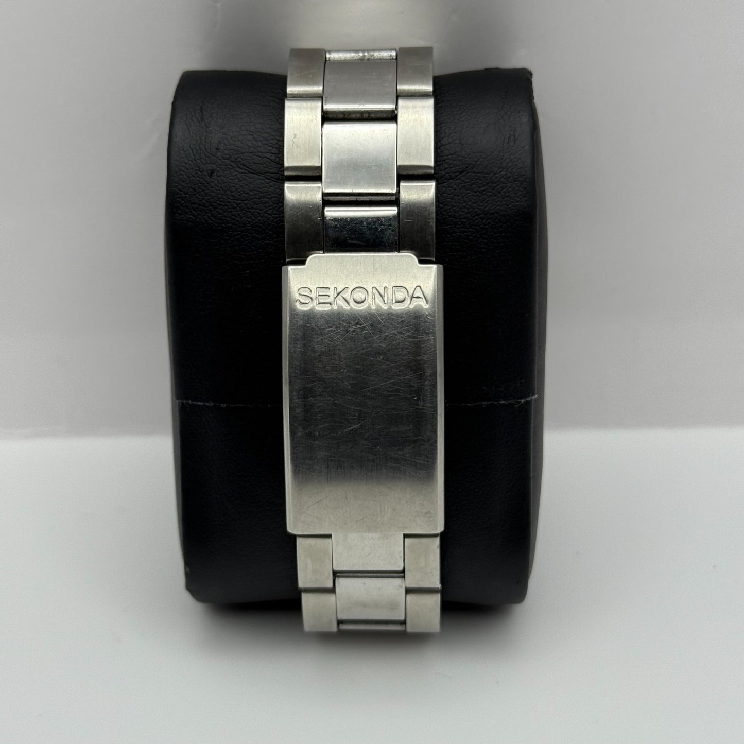 Sekonda Men's Quartz Watch Date Dial Silver Tone Bracelet 43mm PARTS REPAIR