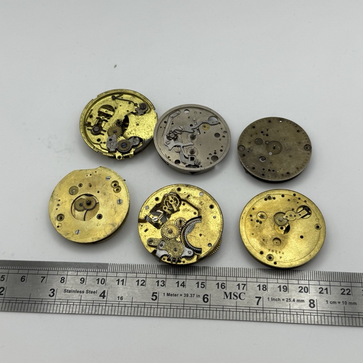 Bundle Mixed Antique / Vintage Pocket Watch Movements Joblot PARTS REPAIR SPARES