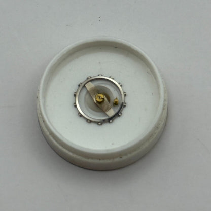 Lanco 576 Balance Wheel Complete And Spring  5’’’ PL Watch Movement Parts NOS