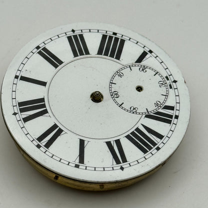 45mm Antique Non Magnetic Balance Intact Key Wound Pocket Watch Movement PARTS