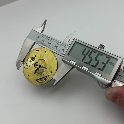45.5mm Antique Unidentified Key Wound Pocket Watch Movement PARTS REPAIR SPARES