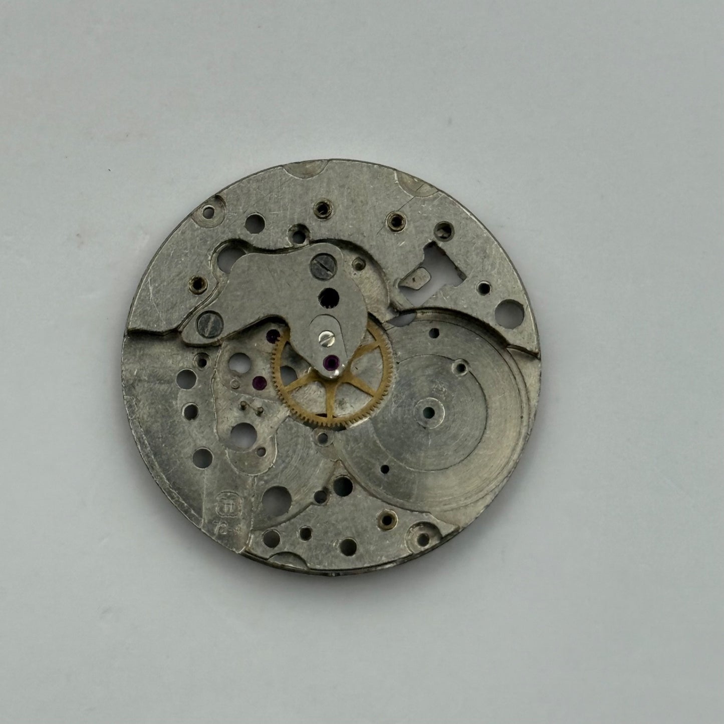 FHF 72-4 Watch Movement Manual Wind Vintage Swiss Incomplete Parts Repair 25.9mm