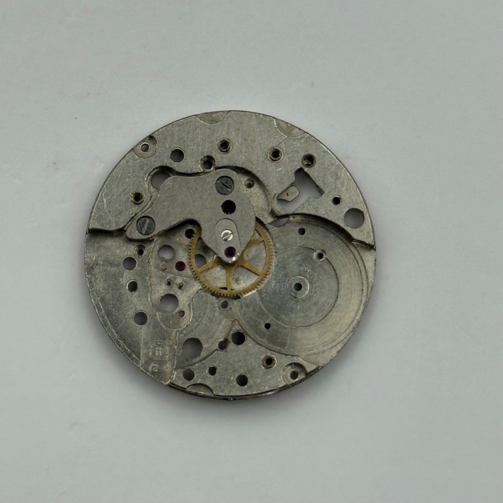 FHF 72-4 Watch Movement Manual Wind Vintage Swiss Incomplete Parts Repair 25.9mm