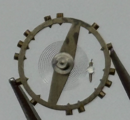 FEF 250 Balance Wheel Complete And Spring 8 3/4''' Watch Movement Parts NOS