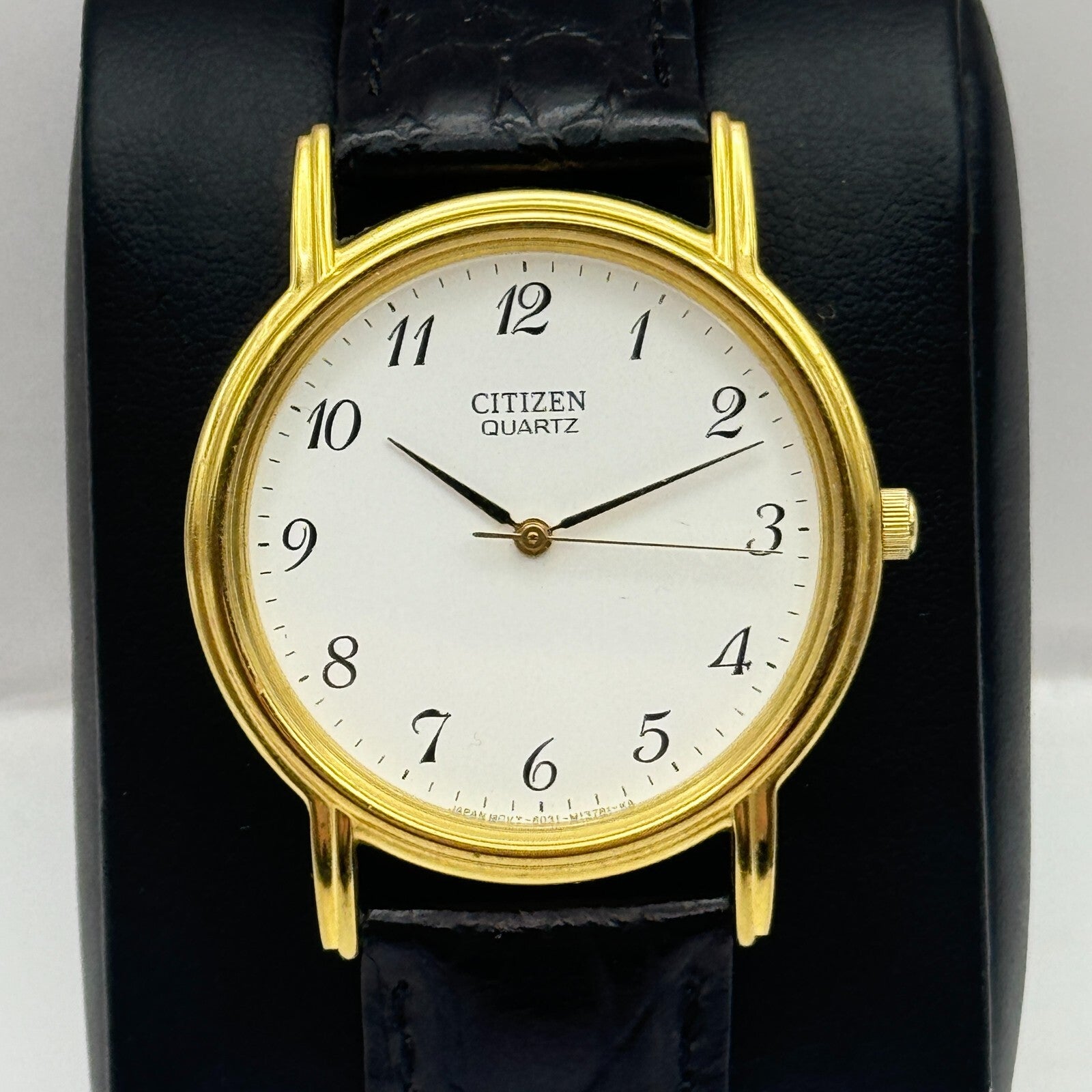 33mm Working Citizen 6031-S018161 White Dial Quartz Watch New Battery 9 Inches