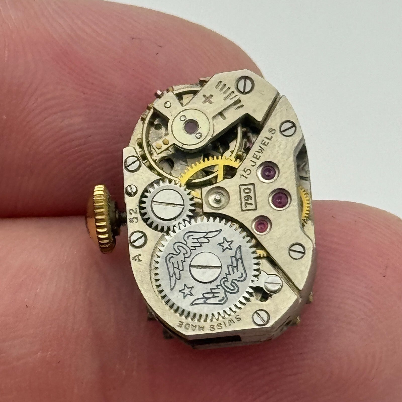 12.6mm Ladies Rotary AS 1051 Manual Wind Watch Movement Swiss Made Vintage PARTS