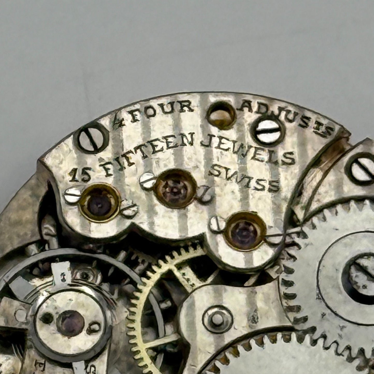 Possibly Movado Watch Movement Manual Wind Vintage Swiss Parts Repair 24.3mm