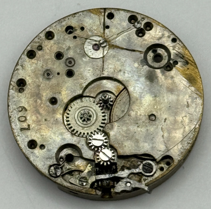 24.8mm Interesting Unidentified 607 Manual Wind Swiss Watch Movement PARTS SPARE