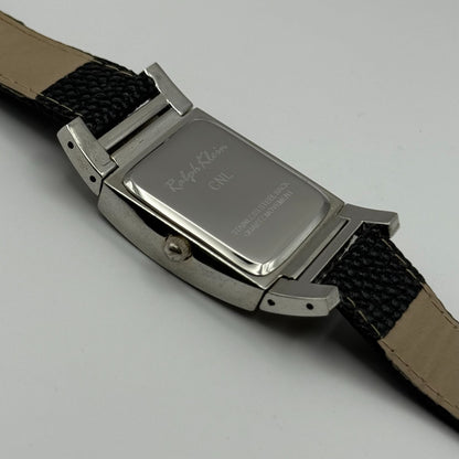 Ralph Klein CNL Ladies Quartz Watch Black Dial Crystal Bezel Working 29mm