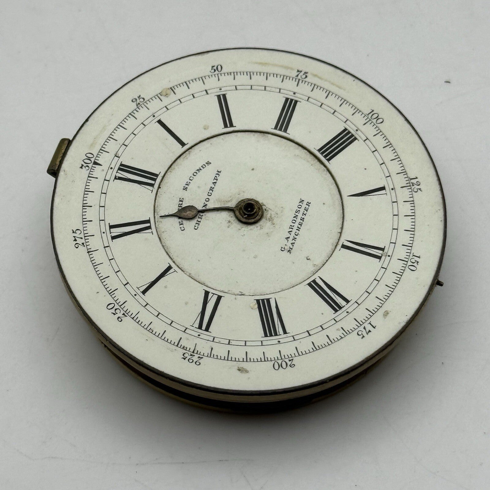 51.7mm Centre Seconds Chronograph Fusee Pocket Watch Movement FOR PARTS