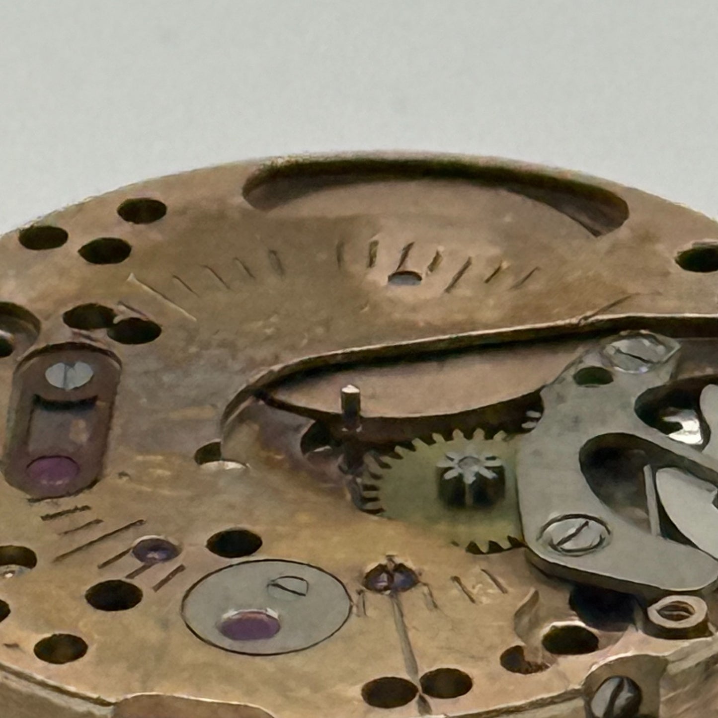 Helvetia 2665 Watch Movement Running Manual Wind Vintage Parts Repair 19.6mm