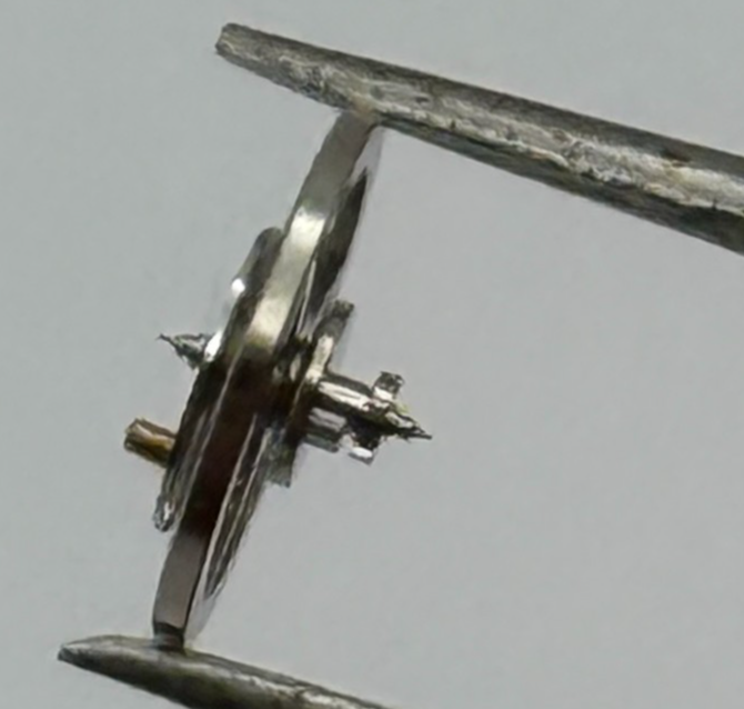 Ebosa 85 Balance Wheel Complete And Spring  132 M Watch Movement Parts NOS