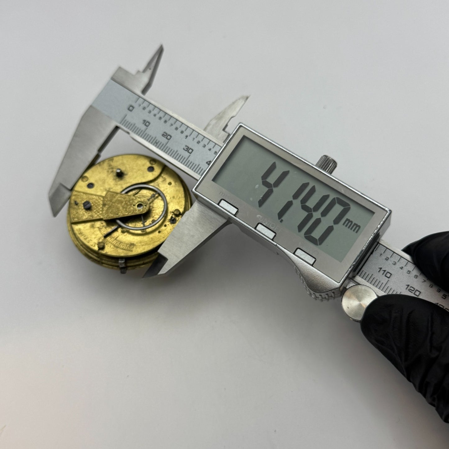 Fusee Pocket Watch Movement Antique English Key Wound Parts Repair Spares 45.9mm