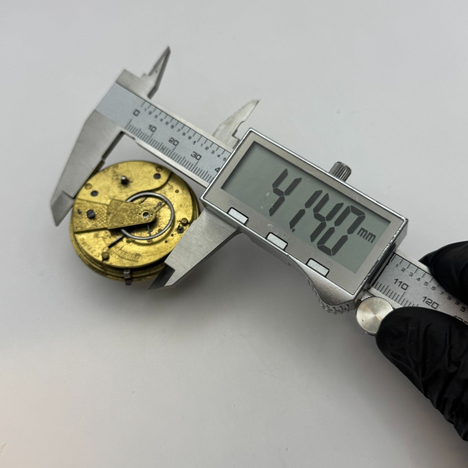 Fusee Pocket Watch Movement Antique English Key Wound Parts Repair Spares 45.9mm