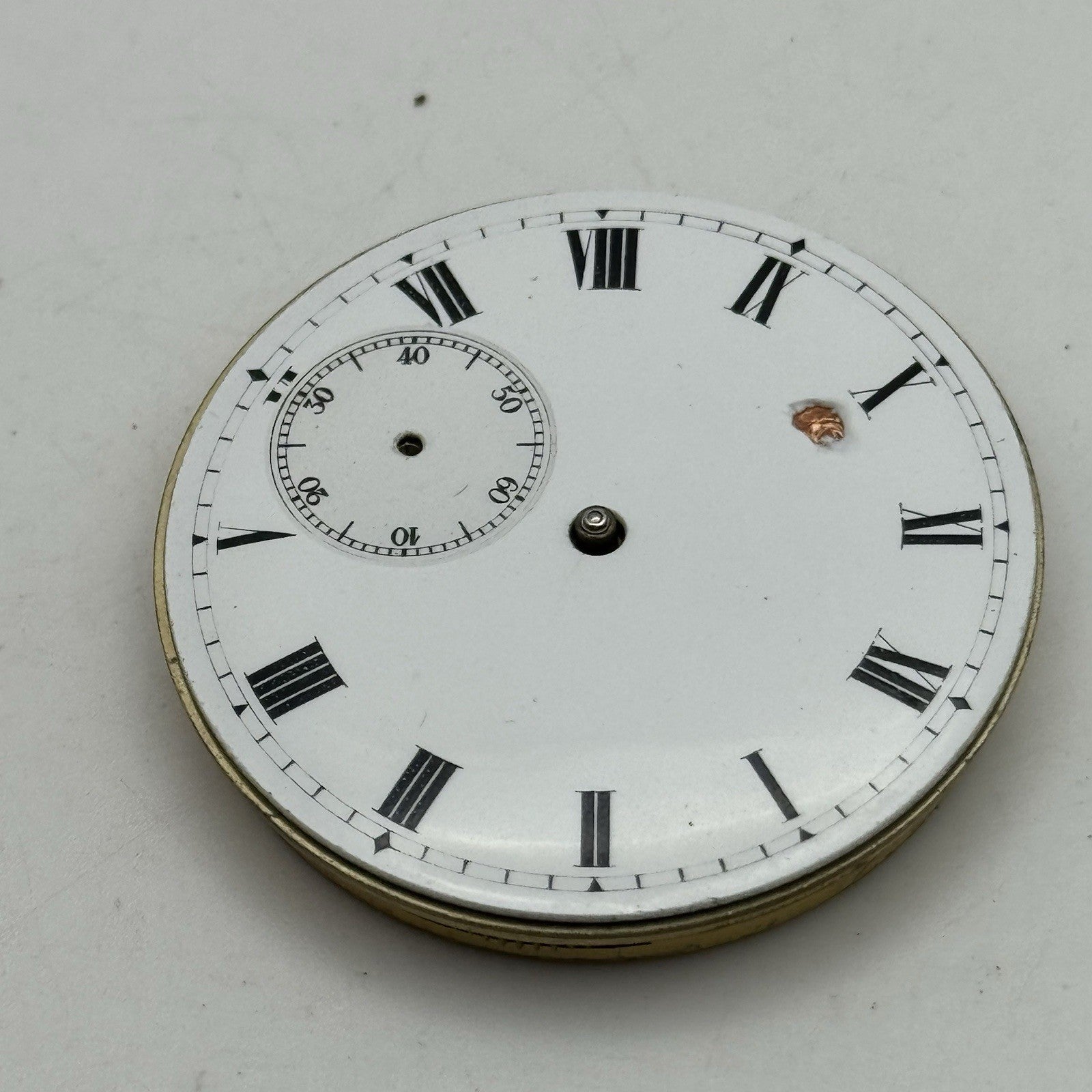 43.2mm Moeris Open Face Swiss Vintage Pocket Watch Movement PARTS REPAIR SPARES