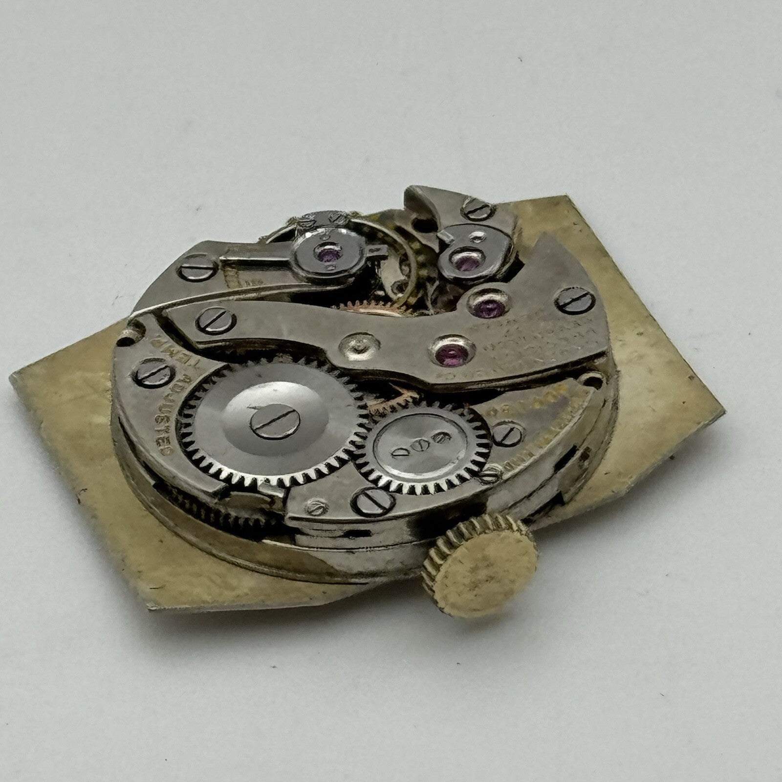 24mm RUNNING Gruen Precision 115 Curved Art Deco Tank Watch Vintage TO RESTORE