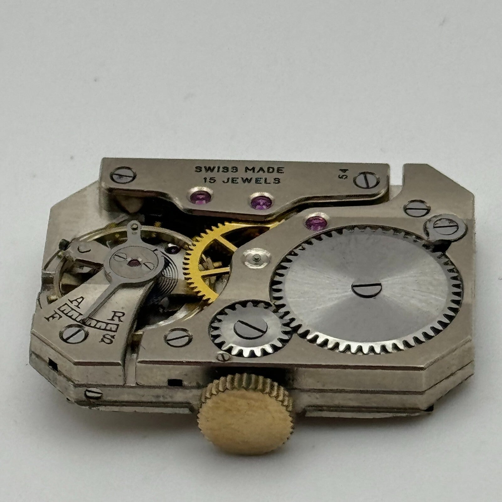 20.6mm Running Limit Revue 54 High Grade Tank Watch Movement Manual Wind PARTS