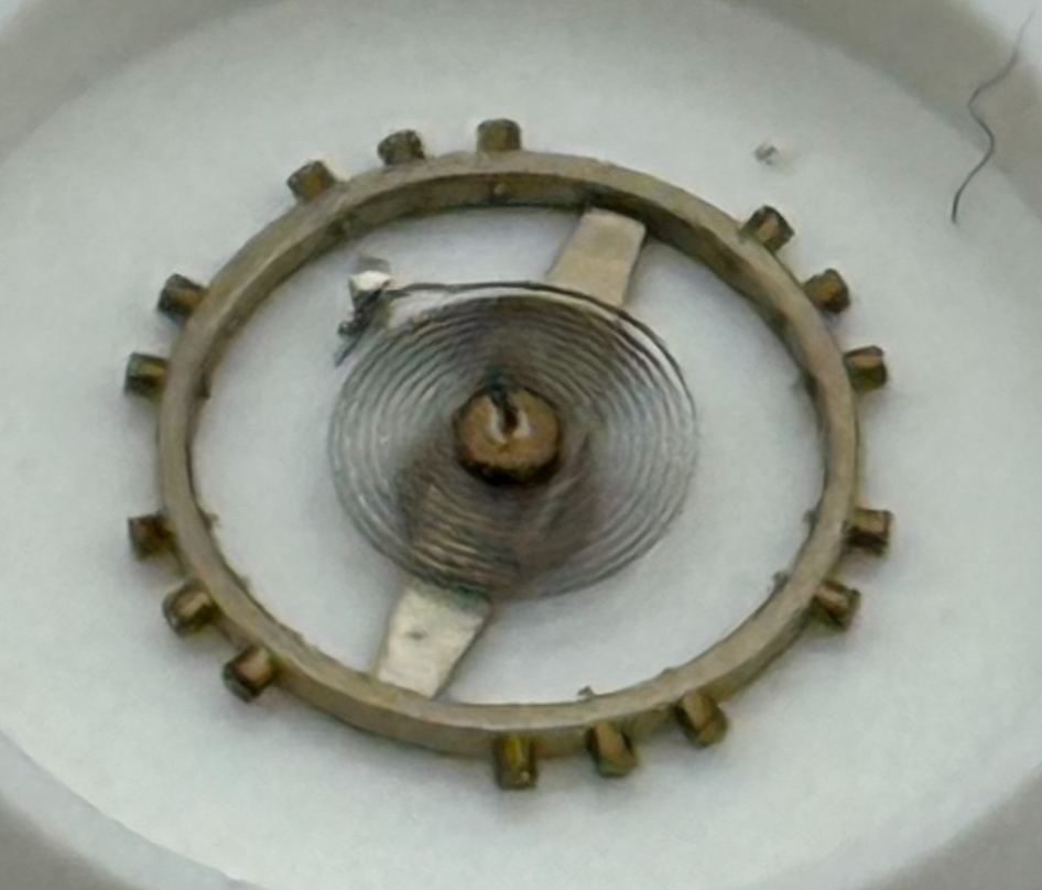 ETA 1080 Balance Wheel Complete And Spring Inca 157 M Watch Movement Parts NOS