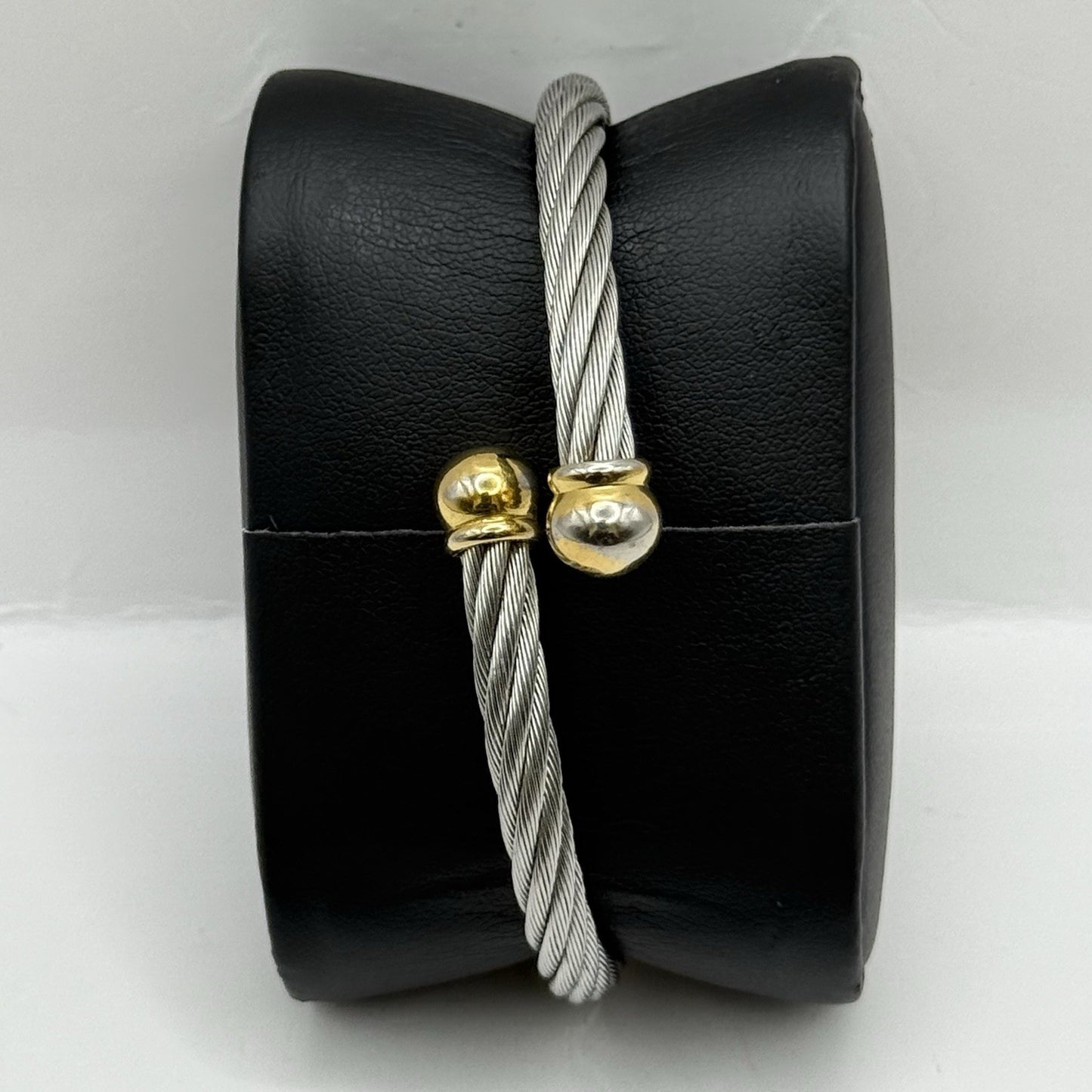 24mm Working Ladies Caravelle By Bulova Blue Dial Quartz Bangle Watch 6 Inches