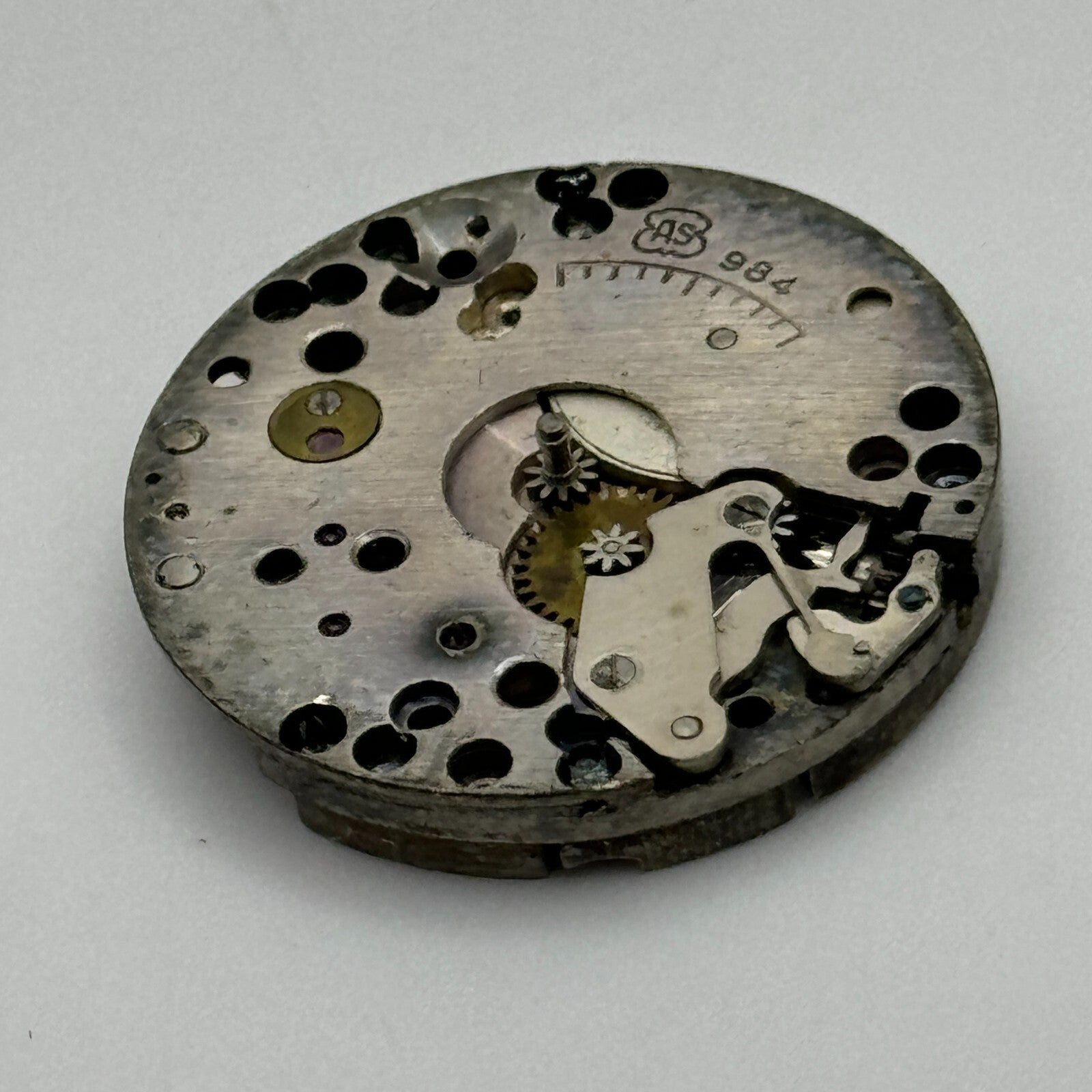 23.6mm AS 984 A Schild 15 Jewels Manual Wind Watch Movement Swiss Vintage PARTS