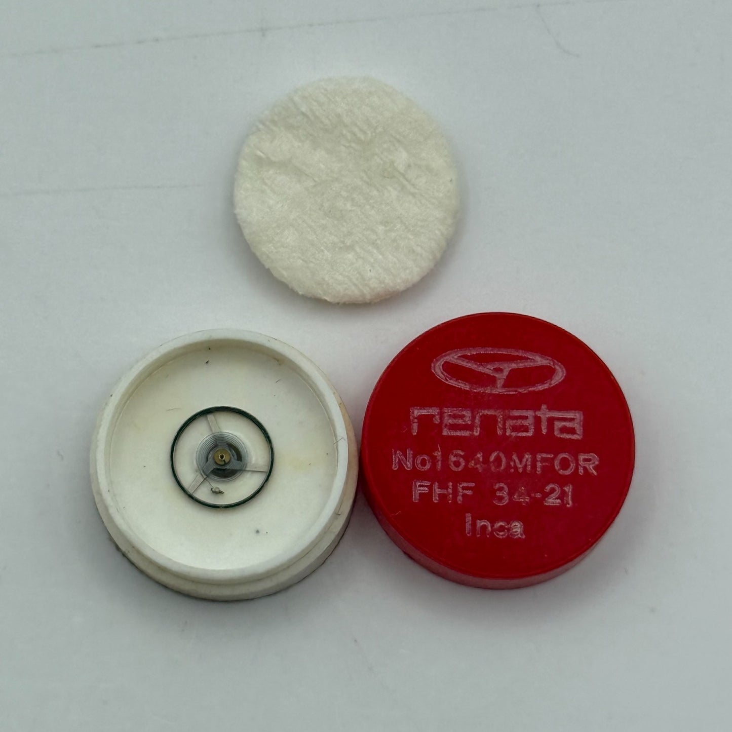 FHF 34-21 Balance Wheel Complete And Spring  1640 M Watch Movement Parts NOS