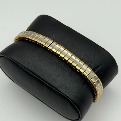 21mm Working Ladies Two Tone Philip Mercier S565S Quartz Watch Expandable Strap