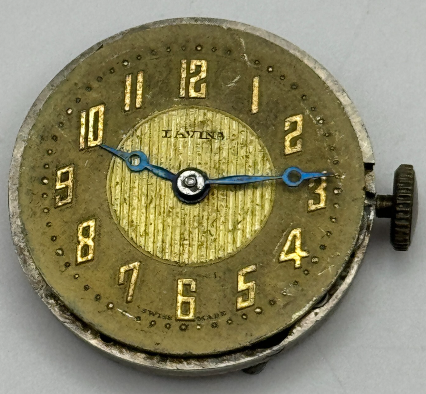 23.6mm Running Lavina Cal 705 Manual Wind Watch Movement Swiss Vintage PARTS