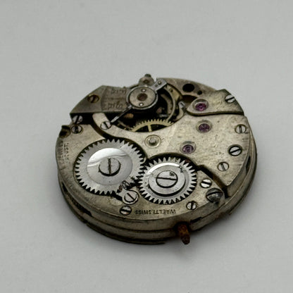 23.6mm Waleti SPG 15 Jewel Manual Wind Watch Movement Swiss Vintage PARTS REPAIR