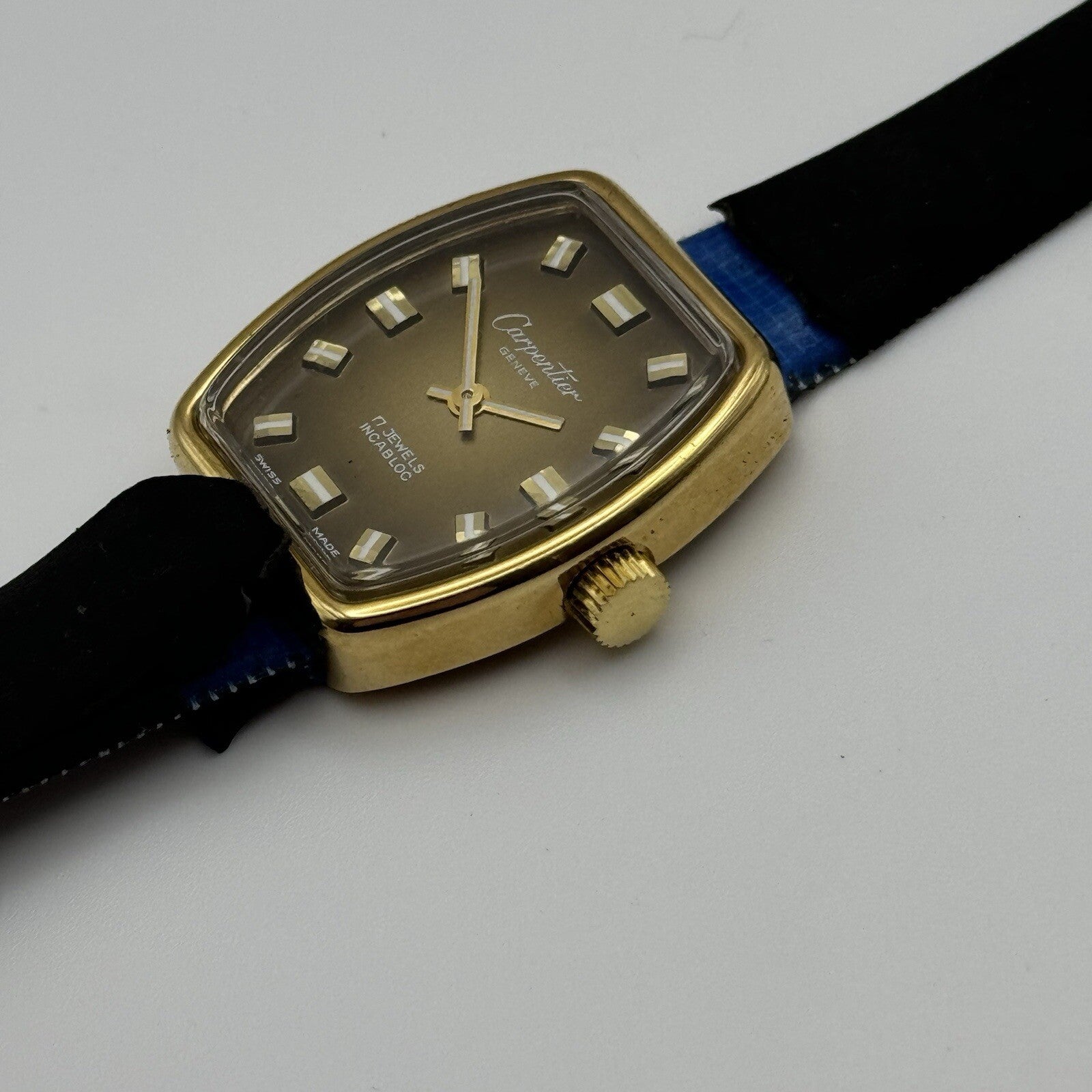 26mm Ladies New Old Stock Carpentier Geneve Manual Wind Watch WORKING TO SERVICE