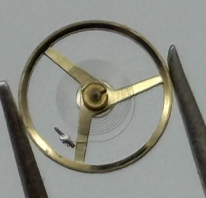 FEF 6620 Balance Wheel Complete And Spring 5 1/2''' 1450 M Watch Movement Parts 