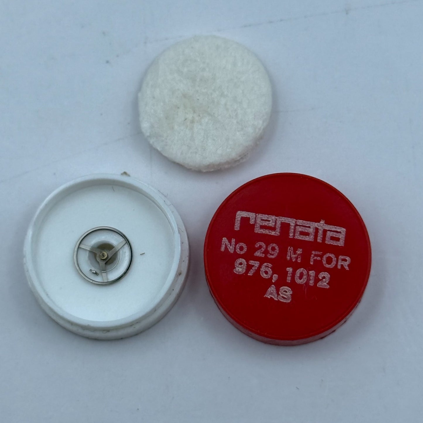 AS 976 1012 Balance Wheel Complete And Spring  29 M Watch Movement Parts NOS