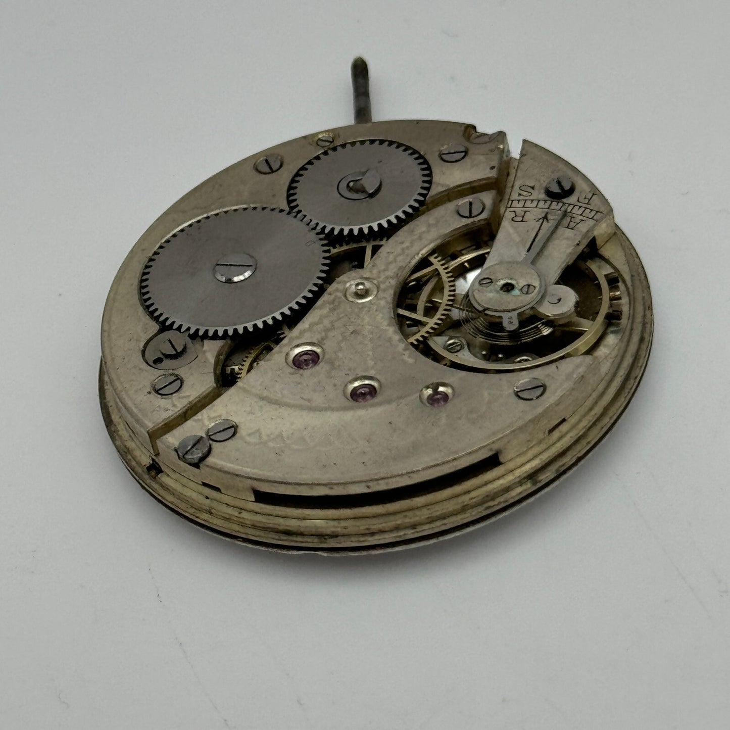 43mm S Smith & Son 9 Strand London Vintage Open Face Pocket Watch Movement PARTS